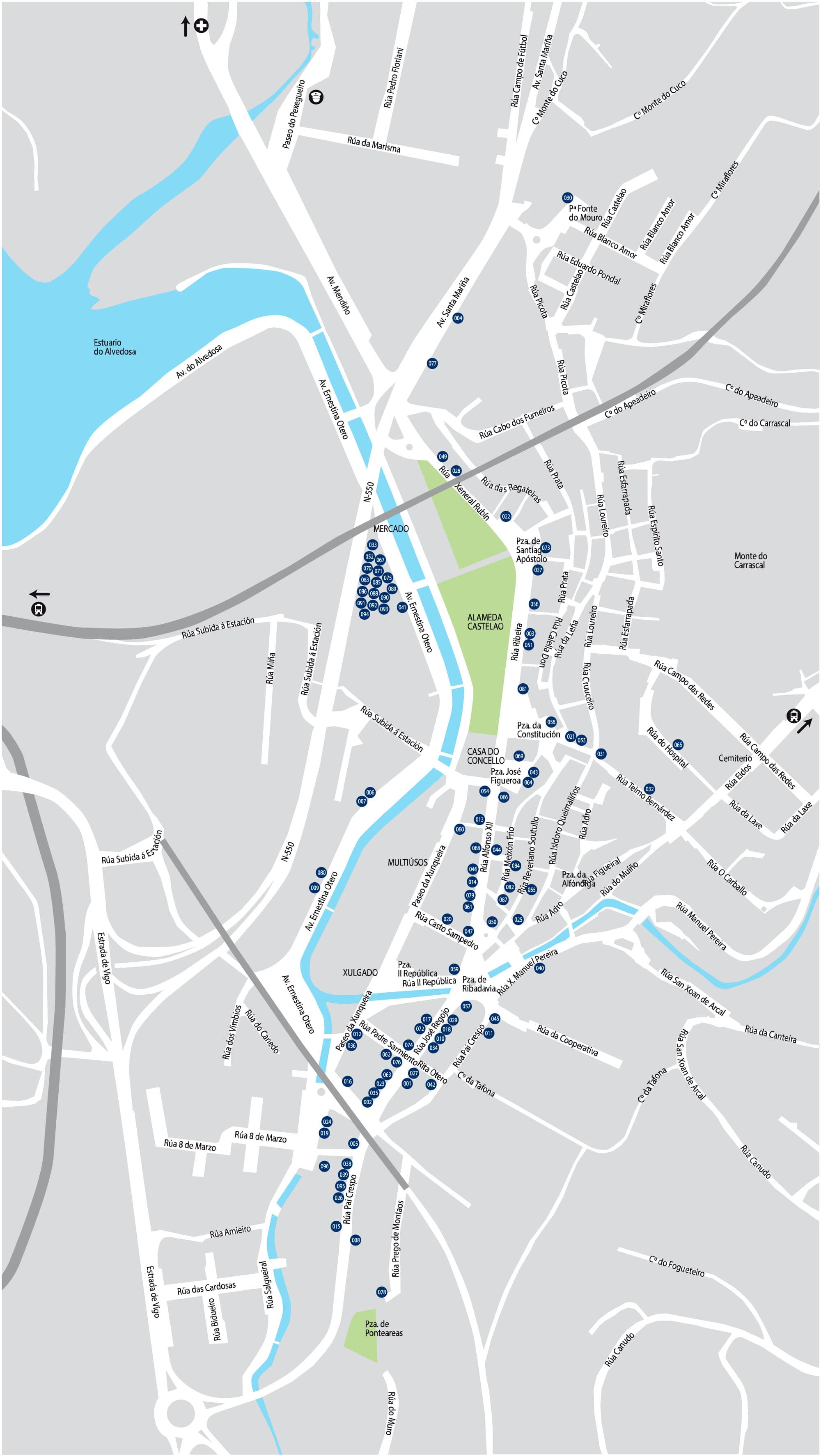 Mapa do CCA Redondela