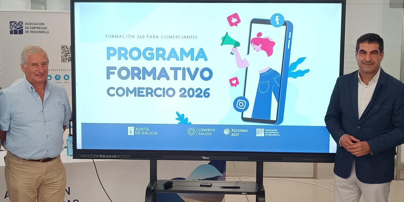 O DIRECTOR XERAL DE COMERCIO, GABRIEL ALÉN PRESENTA EN REDONDELA O NOVO PROGRAMA FORMATIVO PARA O COMERCIO LOCAL